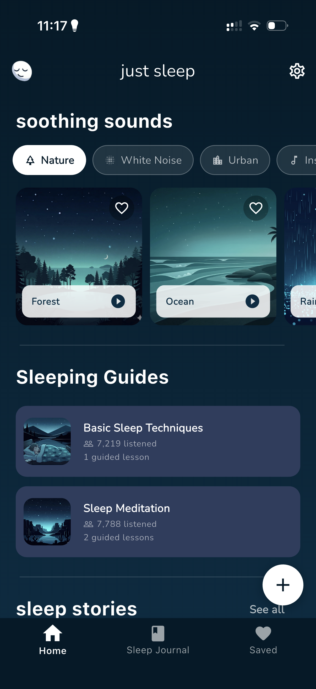 Just Sleep iPhone screenshot